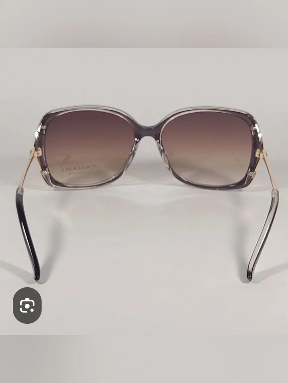 (Ew)Tahari Butterfly Vented Sunglasses Brown Gradient Lens TH724 BRN